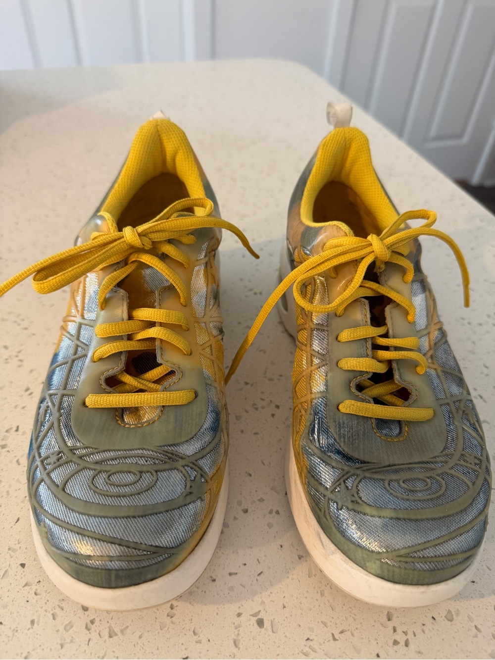 Marc by Marc Jacobs 2014 Archival "Bunny Hop" Motocross Metallic Sneakers